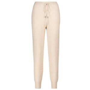 Jonathan Simkhai 'Nina' Ribbed Knit Jogger Pants Wool & Cashmere Blend XS/S
